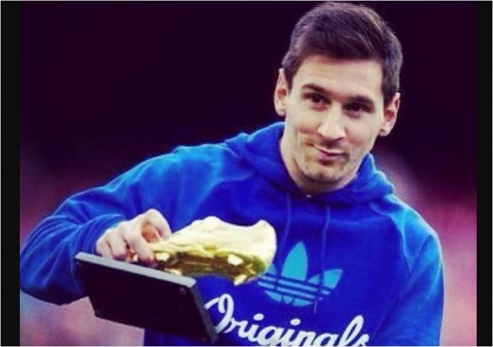Lionel Messi - Sepatu Emas - Golden Boot Lionel Messi - Sepatu Emas - Golden Boot
