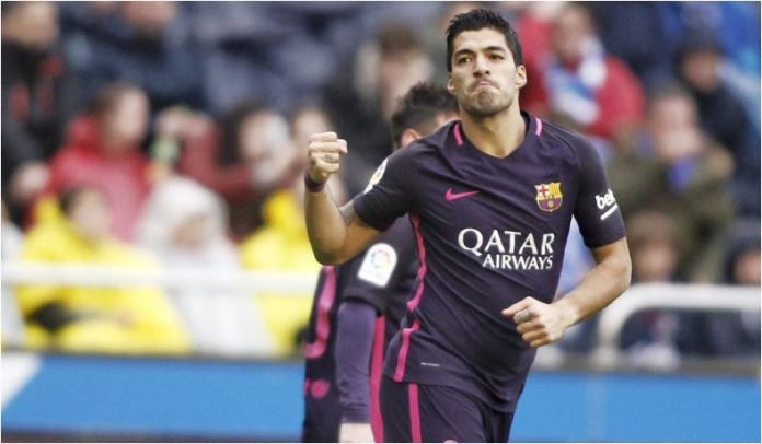 Luis Suarez versus Deportivo Luis Suarez versus Deportivo