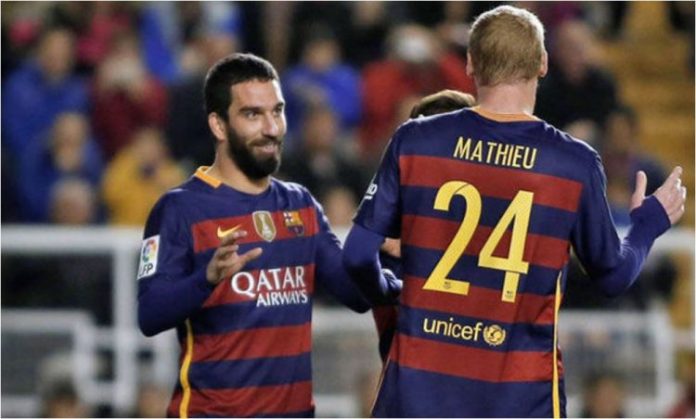 Jeremy Mathieu - Arda Turan Jeremy Mathieu - Arda Turan