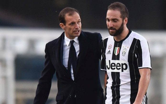 Gonzalo Higuain - Max Allegri Gonzalo Higuain - Max Allegri