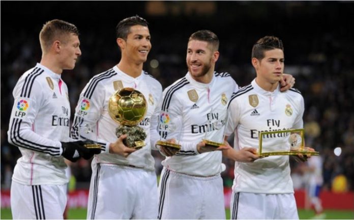 Toni Kroos - Ronaldo - Sergio Ramos - James Toni Kroos - Ronaldo - Sergio Ramos - James
