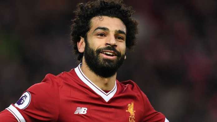 Mohamed Salah Mohamed Salah cetak gol saat Liverpool ditahan imbang Everton 1-1 di Anfield, Minggu (10/12).