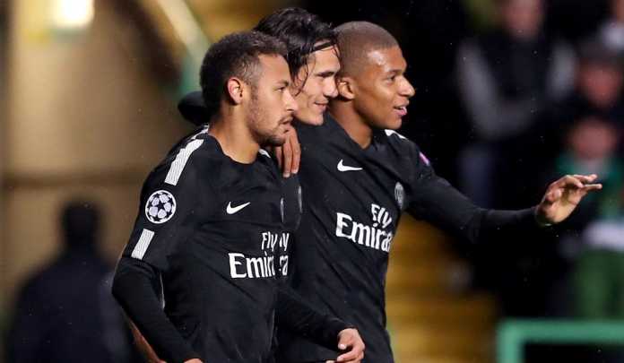 Neymar-Cavani-Mbappe Neymar berambisi bawa PSG gusur Real Madrid di babak 16 besar Liga Champions.