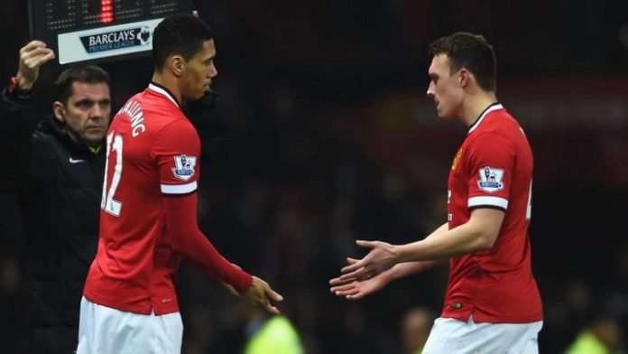Chris Smalling dan Phil Jones Chris Smalling dan Phil Jones