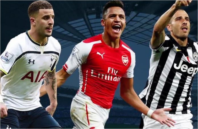 Kyle Walker - Alexis Sanchez - Leonardo Bonucci Kyle Walker - Alexis Sanchez - Leonardo Bonucci