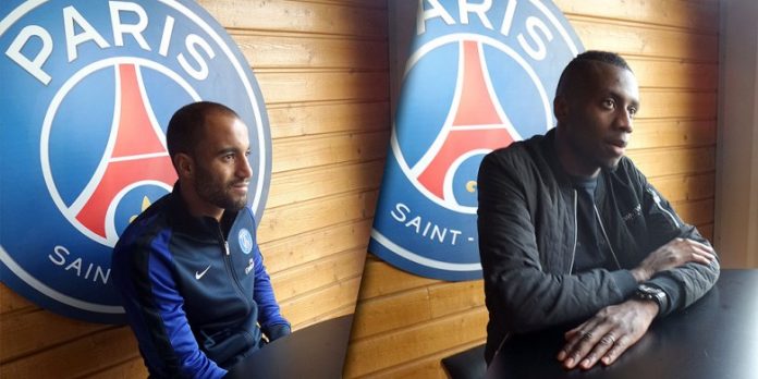 Lucas Moura dan Matuidi Lucas Moura dan Matuidi