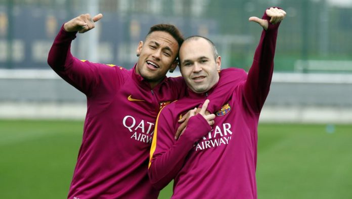 Neymar dan Iniesta Neymar dan Iniesta