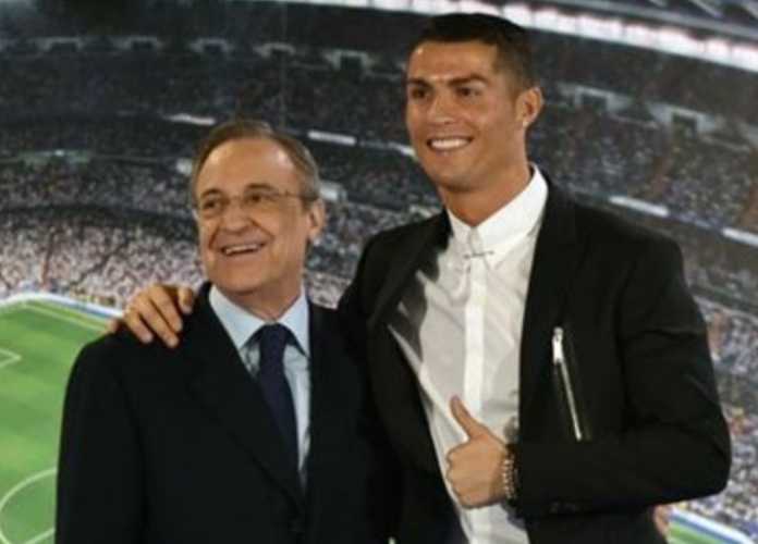 Florentino Perez - Cristiano Ronaldo Presiden klub Liga Spanyol Real Madrid, Florentino Perez, yakin Cristiano Ronaldo akan mengalahkan Lionel Messi dalam penghargaan Ballon d'Or.