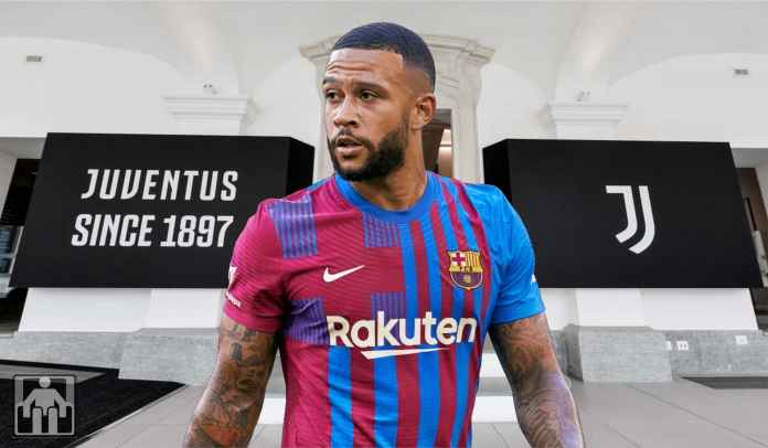 Juventus mulai kontak Depay Juventus Mulai Kontak Barcelona Untuk Transfer Penyerang 28 Tahun Belanda