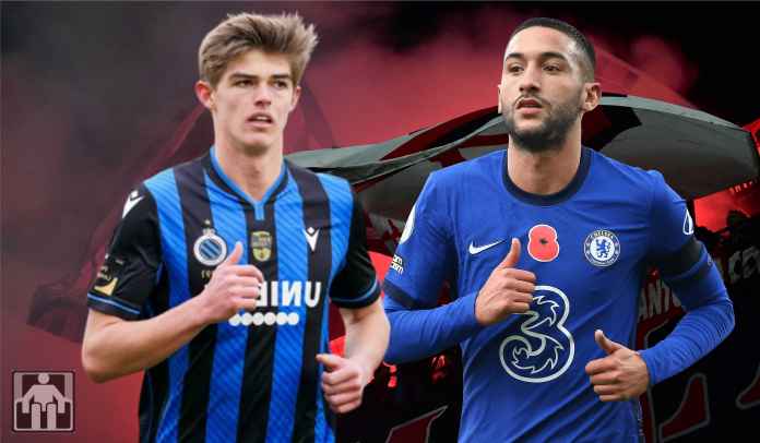 AC Milan Bertekad Bisa Borong Hakim Ziyech & Charles De Ketelaere Sekaligus