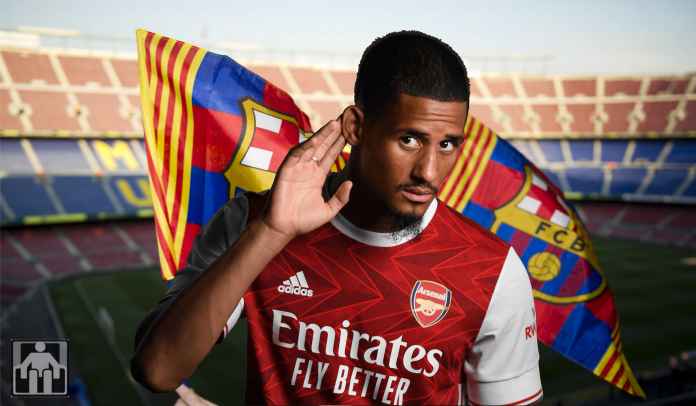 Saliba laternatif Barca bagi Kounde Kehilangan Kounde ke Chelsea, Barcelona Sekarang Pertimbangkan Bek Muda Arsenal