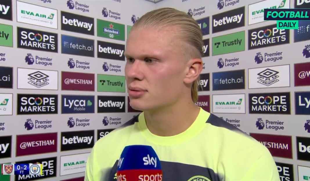 Bahasa Haaland dinilai kasar Komentar Erling Haaland Usai Cetak Dua Gol Bagi Kemenangan Manchester City
