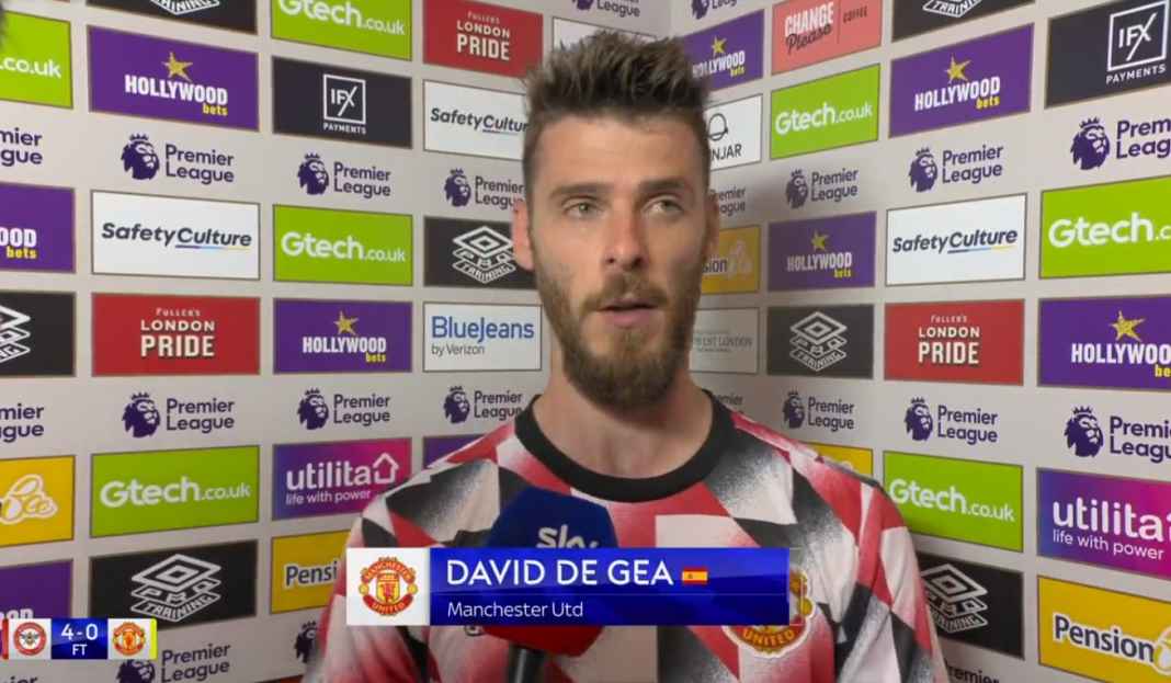 De Gea bertanggung jawab atas kekalahan MU David de Gea Akui Bersalah Atas Kekalahan Memalukan Man Utd dari Brentford