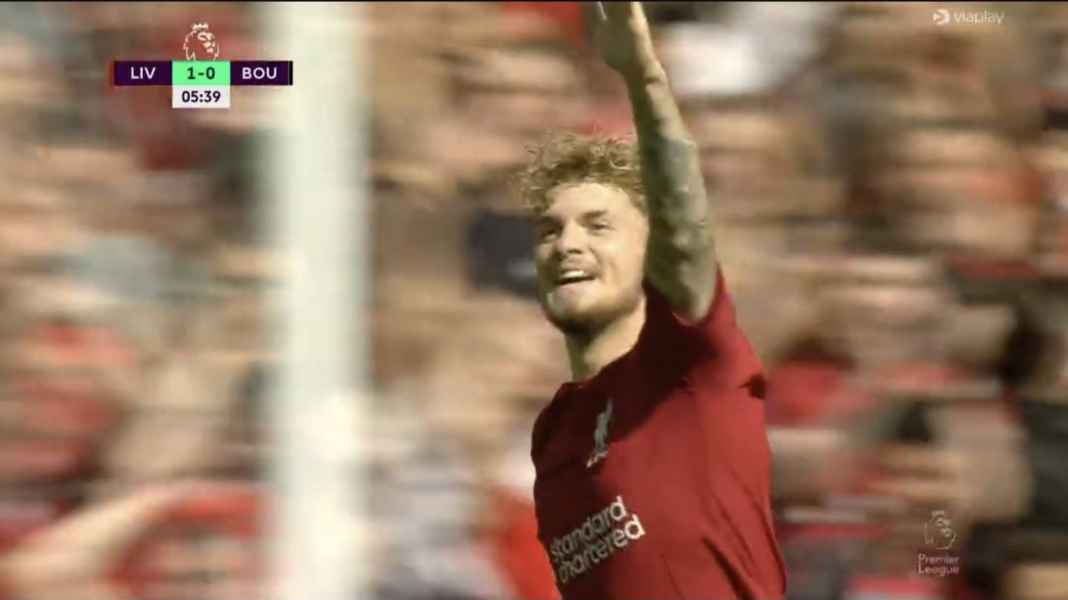 Harvey Elliott goal Liverpool Lampiaskan Semua Kemarahan ke Gawang Bournemouth