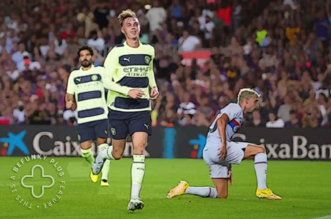 Liga Inggris, Manchester City, Borussia Dortmund, Pep Guardiola, Bursa Transfer Pep Guardiola Tentang Niat Borussia Dortmund Boyong Wonderkid Manchester City Pencetak Gol ke Gawang Barcelona