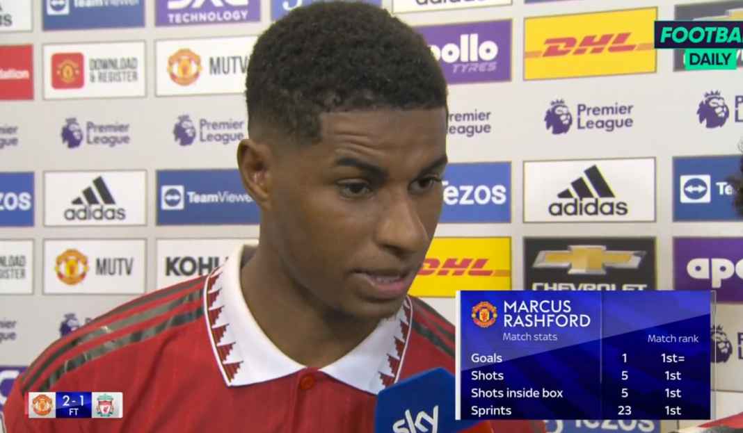 Rashford senang cetak gol Marcus Rashford Mengaku Senang Bukan Main Man Utd Berhasil Taklukkan Liverpool