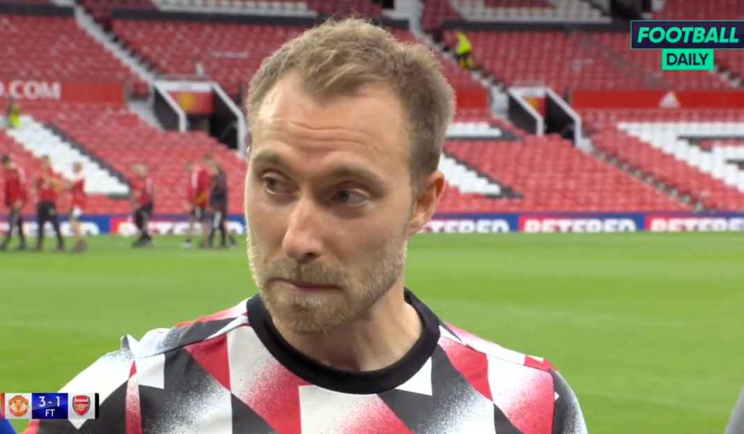 Eriksen nikmati kemenangan Man Utd Christian Eriken Ungkap Perbedaan Besar di Ruang Ganti, Kunci Kebangkitan Man Utd