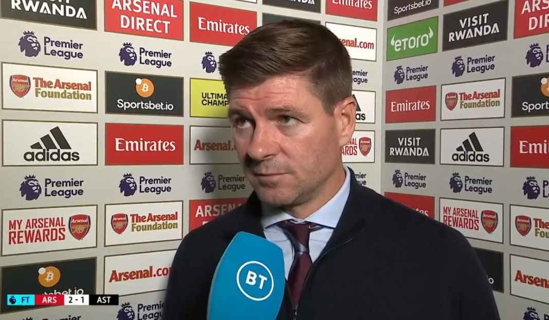 Gerrard bicarakan kekalahan Villa Steven Gerrard Mulai Takut Dipecat Usai Villa Kalah Lagi, Sudah Empat dari Lima Laga