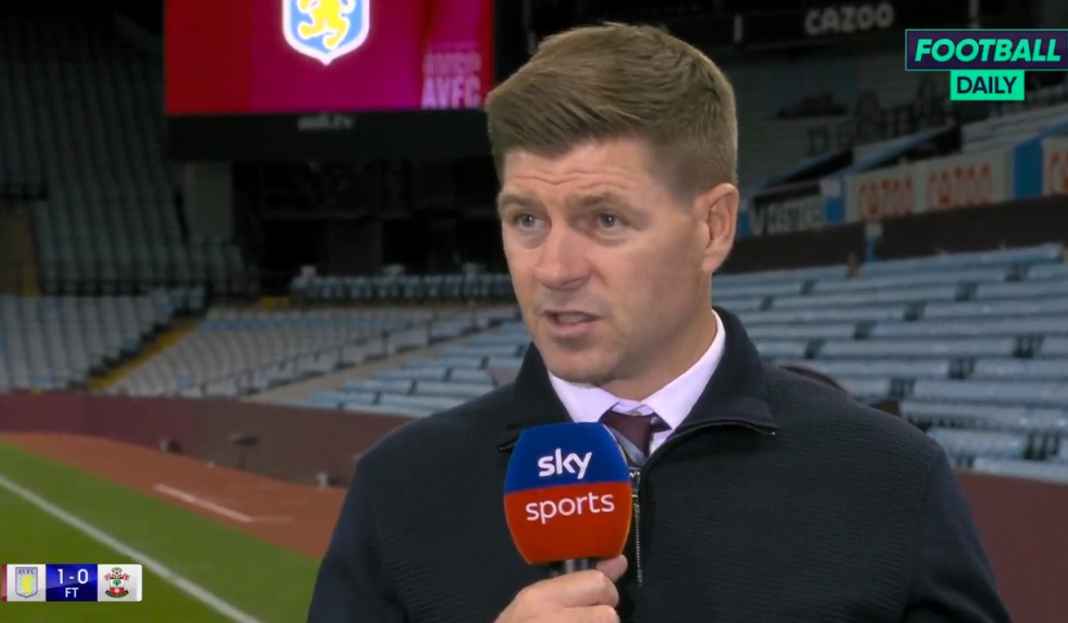 Gerrard tentang kemenangan Villa Steven Gerrard Akui Terpaksa Main Pragmatis Demi Aston Villa Bisa Menang