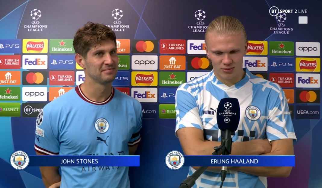Haaland pasca pertandingan Dikritik Karena Jarang Sentuh Bola, Haaland : Mending Lima Sentuhan, Tapi Cetak Lima Gol!
