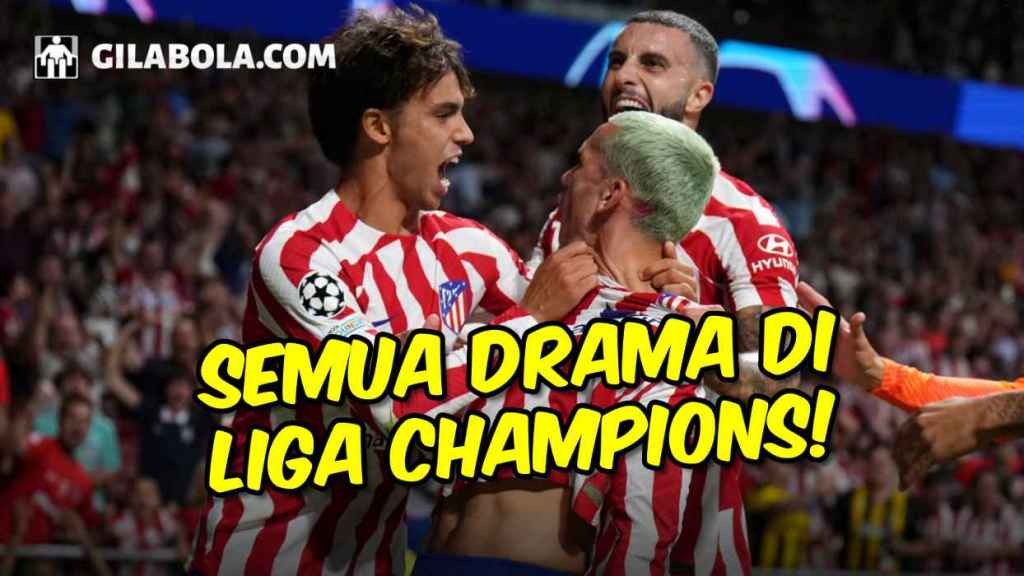 Laga Dramatis Atletico vs Porto, Barcelona Pesta Gol, Bintang Real Madrid Cedera - gilabola