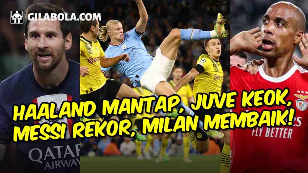 Man City Bangkit vs Dortmund, Chelsea vs Salzburg Mengecewakan, Milan Membaik - Hasil Liga Champions - gilabola