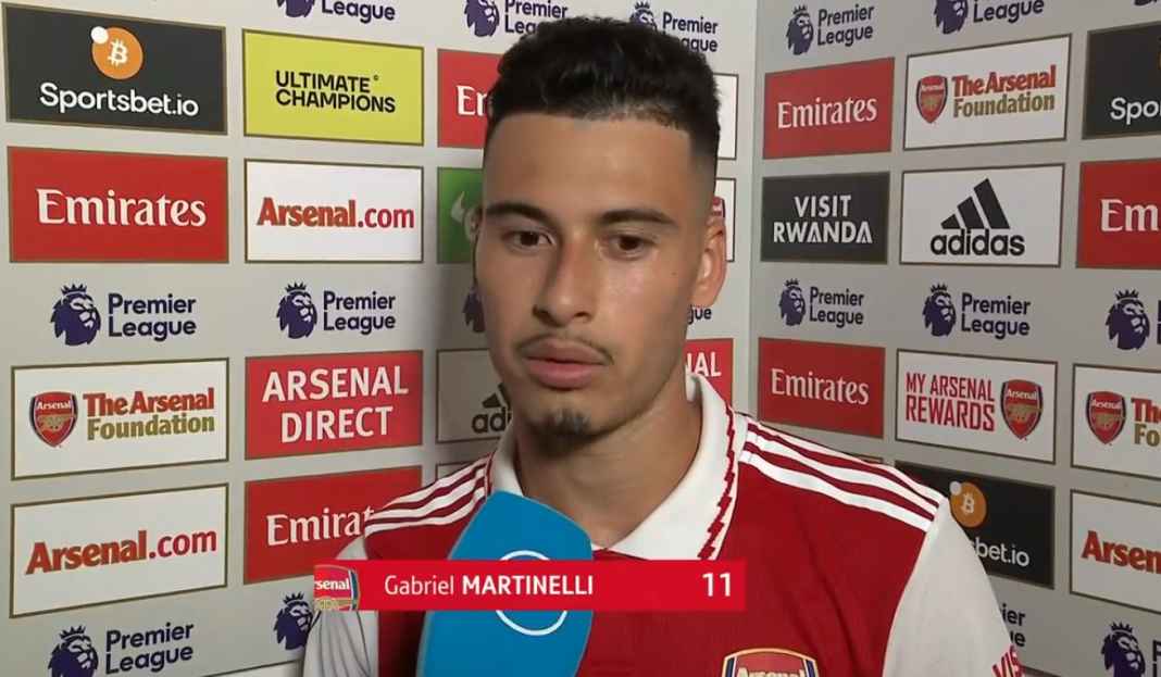 Martinelli usai kemenangan Arsenal Arsenal Menang Lagi, Gabriel Martinelli Juluki Rekannya Ini Sebagai Binatang Buas