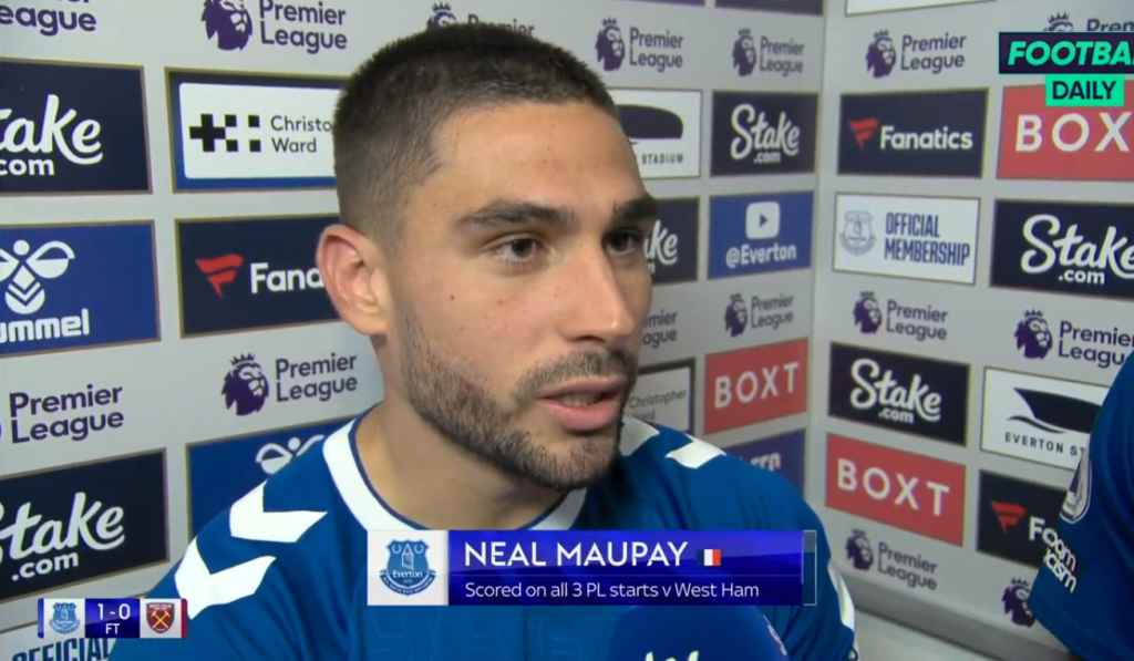 Neal Maupay Bangga Bukan Main Bantu Everton Raih Kemenangan Perdana Musim Ini