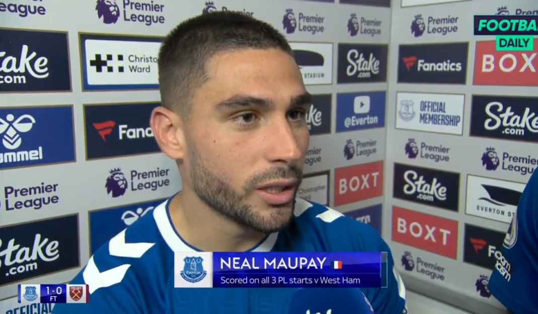 Maupay senang cetak gol kemenangan Neal Maupay Bangga Bukan Main Bantu Everton Raih Kemenangan Perdana Musim Ini