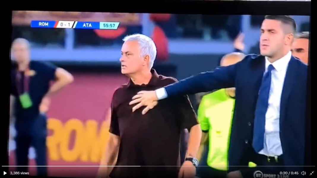 Mourinho kontra Atalanta Mourinho Kartu Merah, Roma Derita Kekalahan Kedua Dari 7 Pertandingan