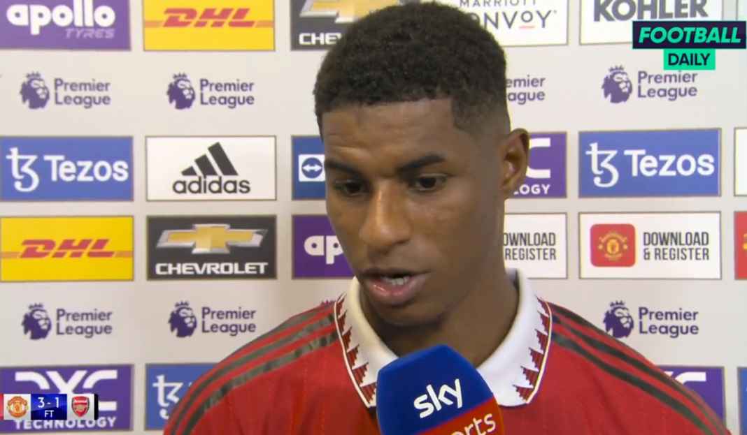 Marcus Rashford Senang Akhiri Puasa Gol Enam Tahun ke Gawang Arsenal