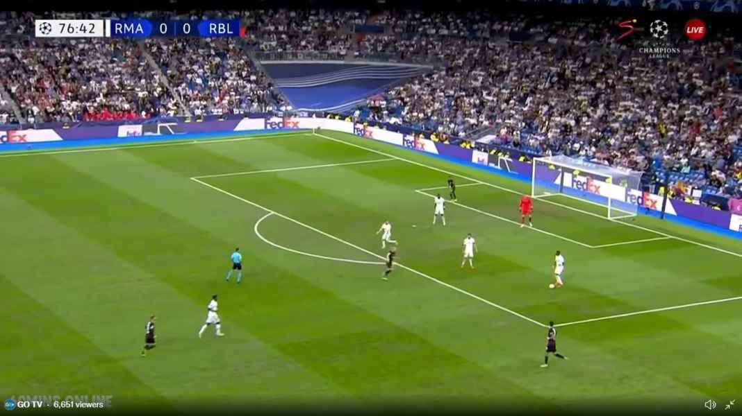 Real Madrid Butuh Waktu Sampai Menit 80 Untuk Bobol Gawang Leipzig