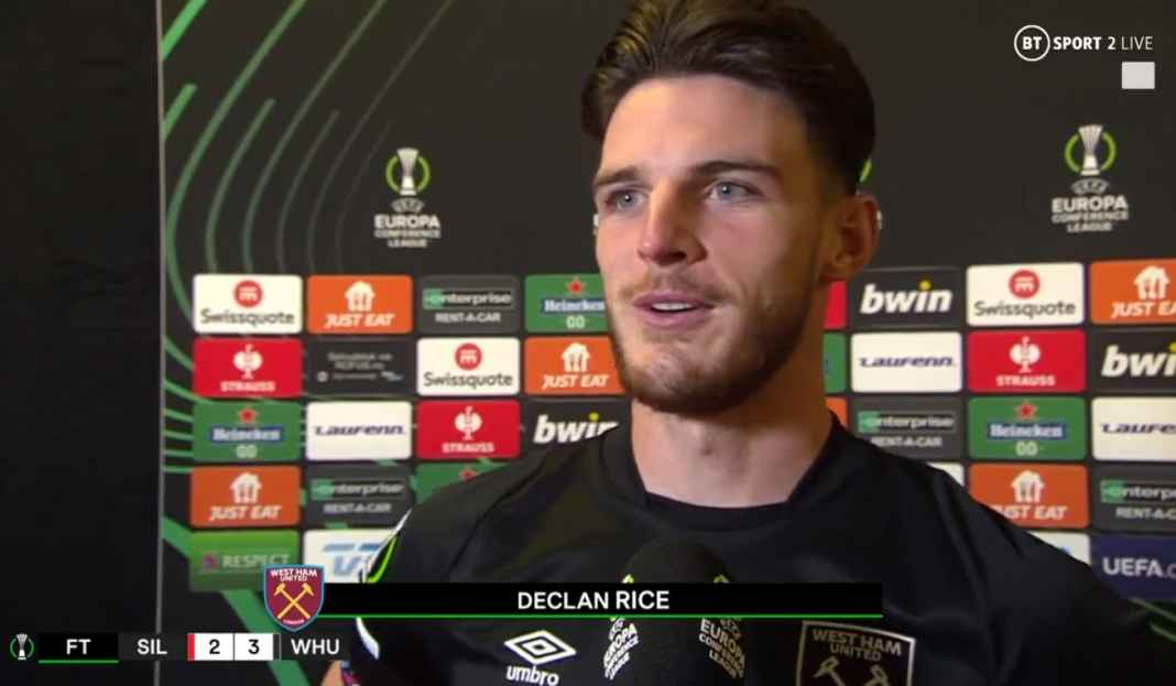 Rice senang Dawson cetak gol Declan Rice Senang Pemain Hampir Dijual Ini Cetak Gol Penentu Bagi West Ham