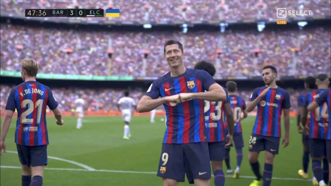 Robert Lewandowski Skor 3-0 Tidak Berubah, Barcelona Rebut Kembali Posisi Puncak Liga Spanyol