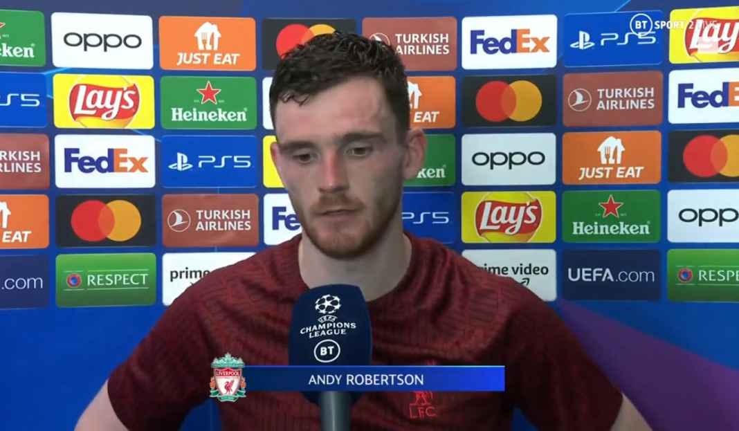 Robo akui Liverpool pantas kalah Liverpool Lakukan Banyak Kesalahan, Robertson Akui Timnya Layak Kalah dari Napoli