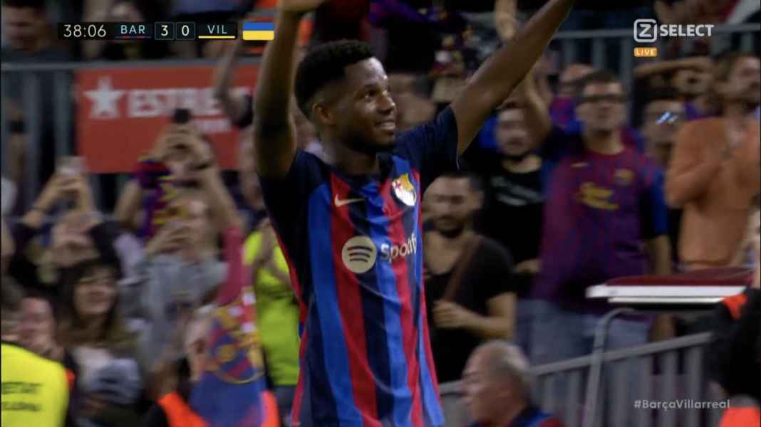Ansu Fati versus Villarreal Baru Kali Ketiga Ansu Fati Turun Sebagai Starter, Langsung Cetak Gol Bagi Barcelona