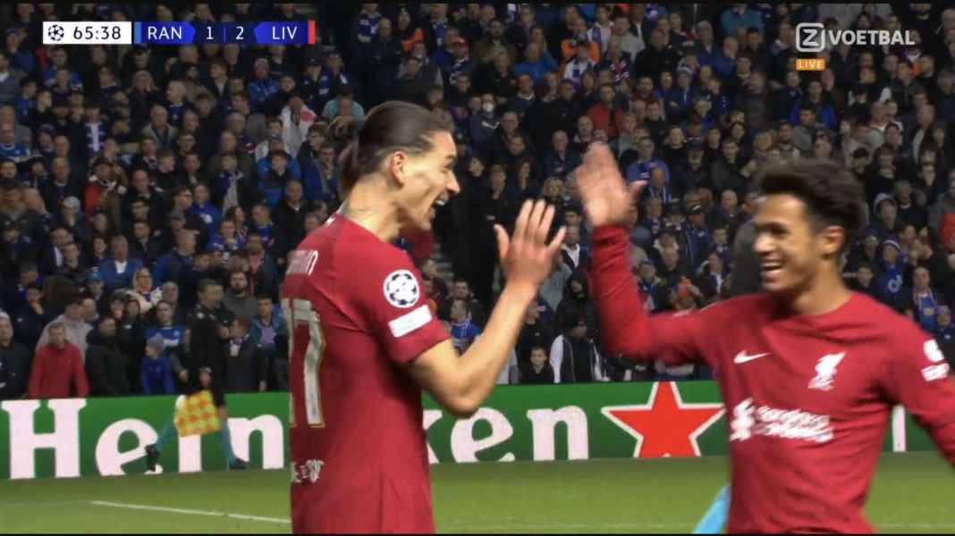 Darwin Nunez Satu Kaki Liverpool di Babak 16 Besar, Menang 1-4 di Rangers