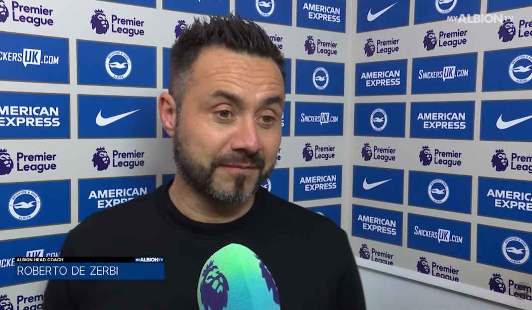 De Zerbi usai kemenangan Brighton Bantai Chelsea-nya Graham Potter, Begini Reaksi Bos Brighton Roberto De Zerbi