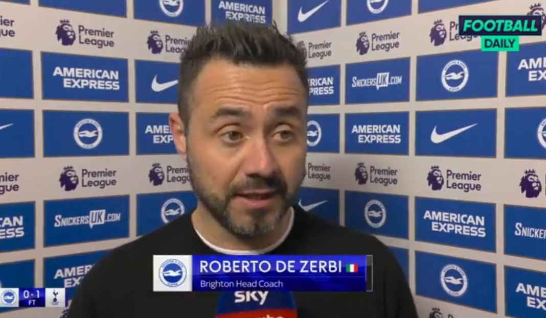 De Zerbi yakin Brighton layak dapat hasil lebih Dominasi Pertandingan, De Zerbi Yakin Brighton Pantas Menang Atas Tottenham