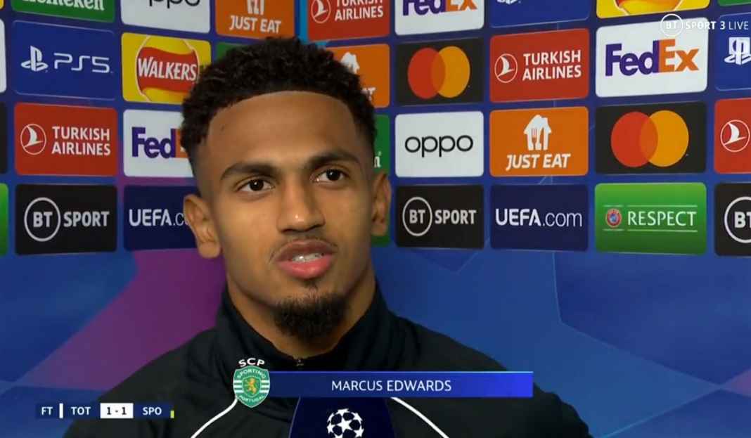 Edwards usai jebol gawang Spurs Tunda Kelolosan Mantan Klub ke 16 Besar Liga Champions, Begini Reaksi Marcus Edwards