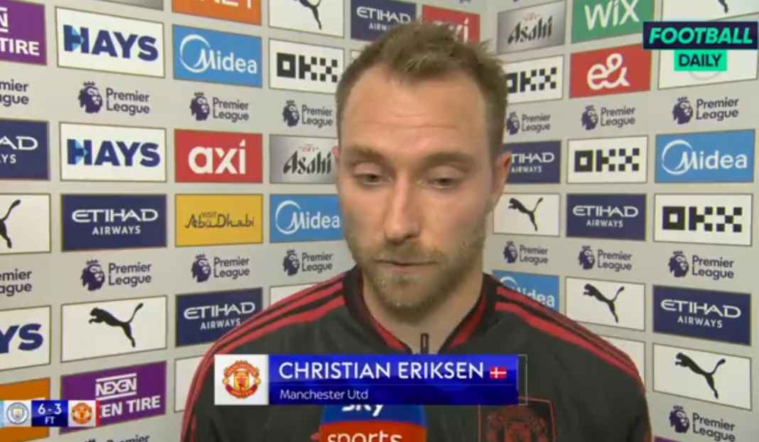 Eriksen soal MU kebobolan 6 gol Christian Eriksen Ungkap Kondisi Para Pemain Man Utd Usai Dibantai Man City
