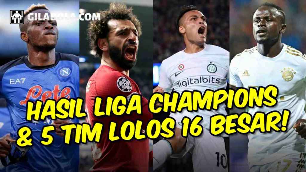 Hasil Liga Champions Tadi Malam 13102022 Barcelona vs Inter, Napoli vs Ajax, Rangers vs Liverpool - gilabola