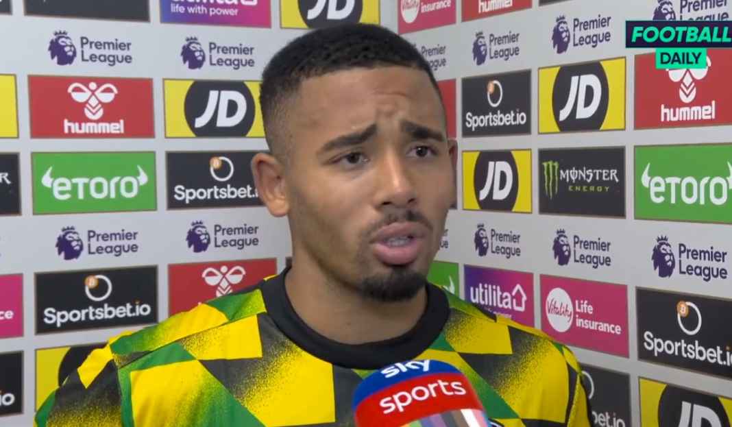 Jeus tuntut Arsenal meningkat Gabriel Jesus Kecewa Arsenal Menurun di Babak Kedua, Tuntut Timnya Meningkat