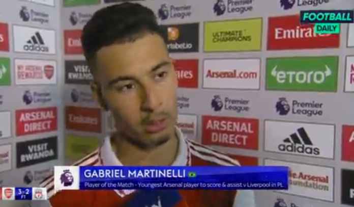 Gabriel Martinelli Nilai Arsenal Pantas Menang, Ungkap Kunci Timnya Kalahkan Liverpool