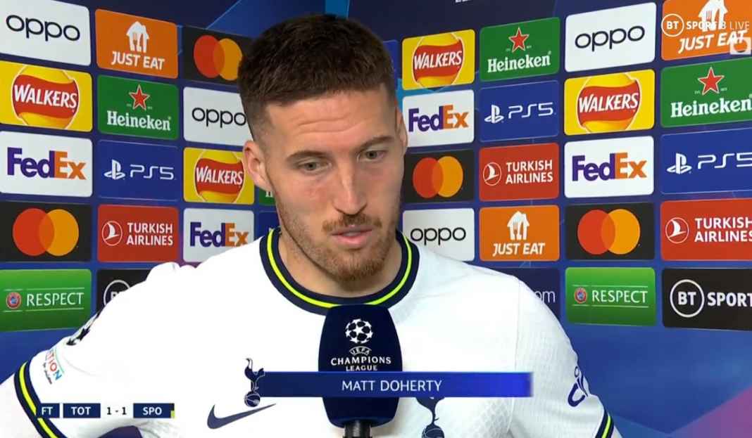 Matt Doherty Angkat Bicara Usai VAR Anulir Gol Kemenangan Tottenham Hotspur