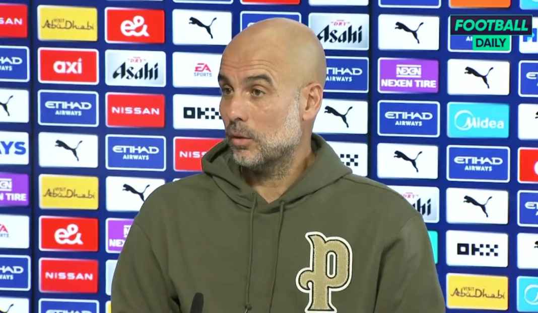 Pep dalam konferensi pers City Pep Guardiola Beri Pembaruan Kondisi Kebugaran Skuad Man City Jelang vs Brighton