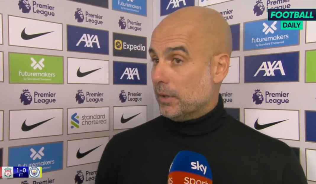 Pep tentang kekalahan City Pep Guardiola Sindir Anfield Usai Gol Manchester City Dianulir Wasit Anthony Taylor