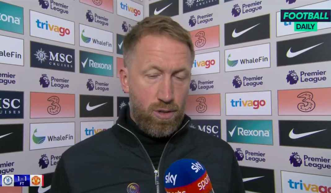 Potter tentang hasil imbang Chelsea Graham Potter Legowo Terima Hasil Imbang Chelsea Kontra Manchester United