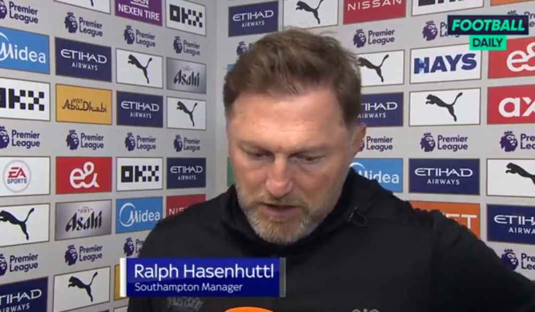 Ralph Hasenhüttl nilai City pantas menang Ralph Hasenhuttl Semprot Pemain Southampton Usai Dibantai Empat Gol Manchester City