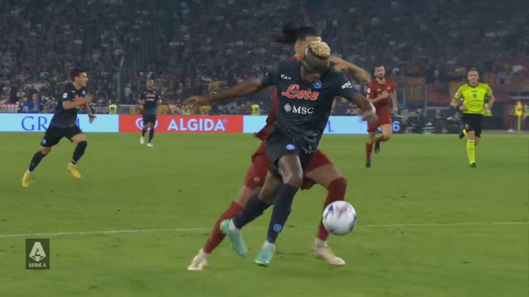Victor Osimhen Reaksi Luciano Spalletti Usai Victor Osimhen Bikin Gol Kemenangan untuk Napoli Lawan AS Roma